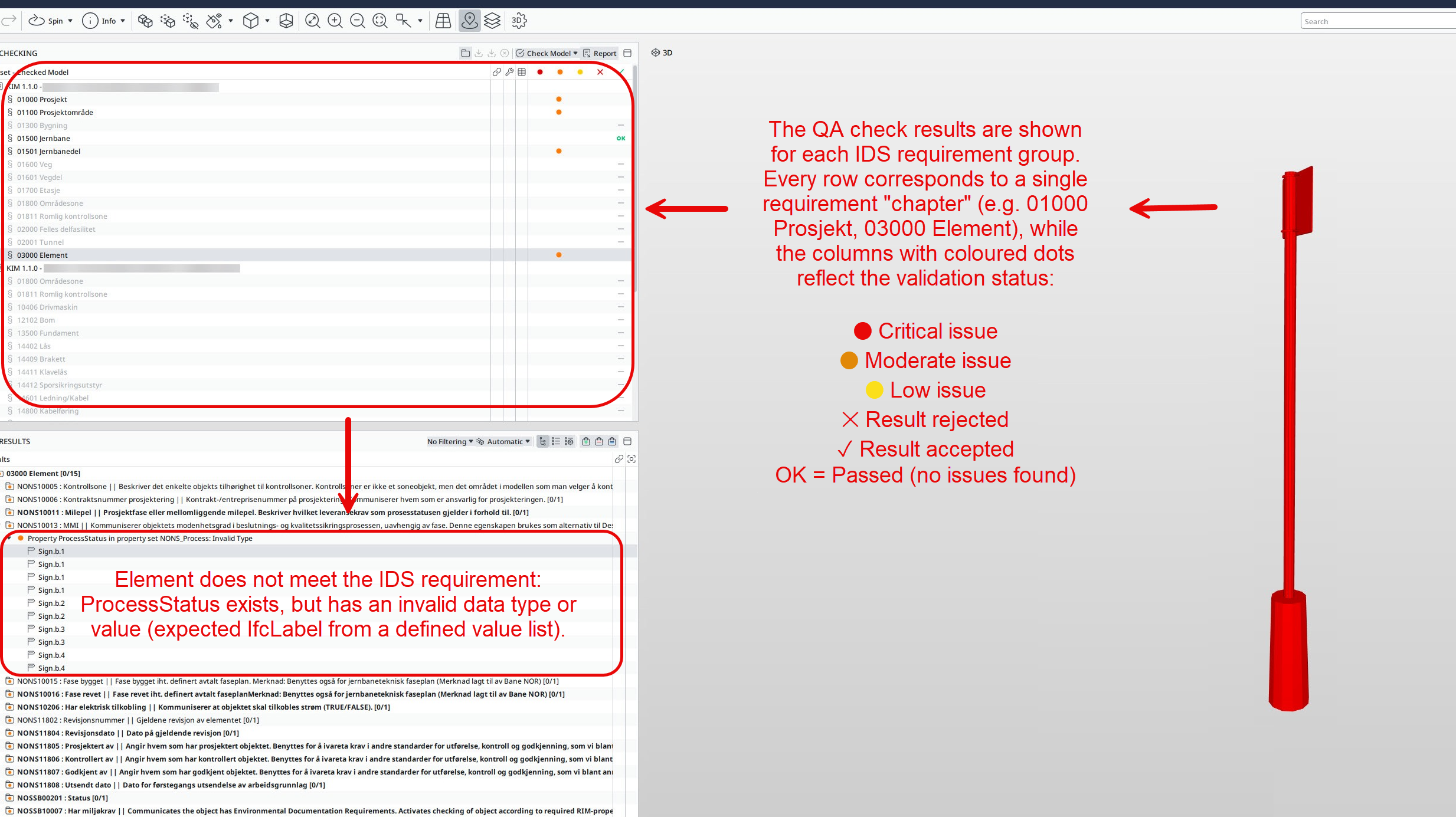 IFC validation in Solibri
