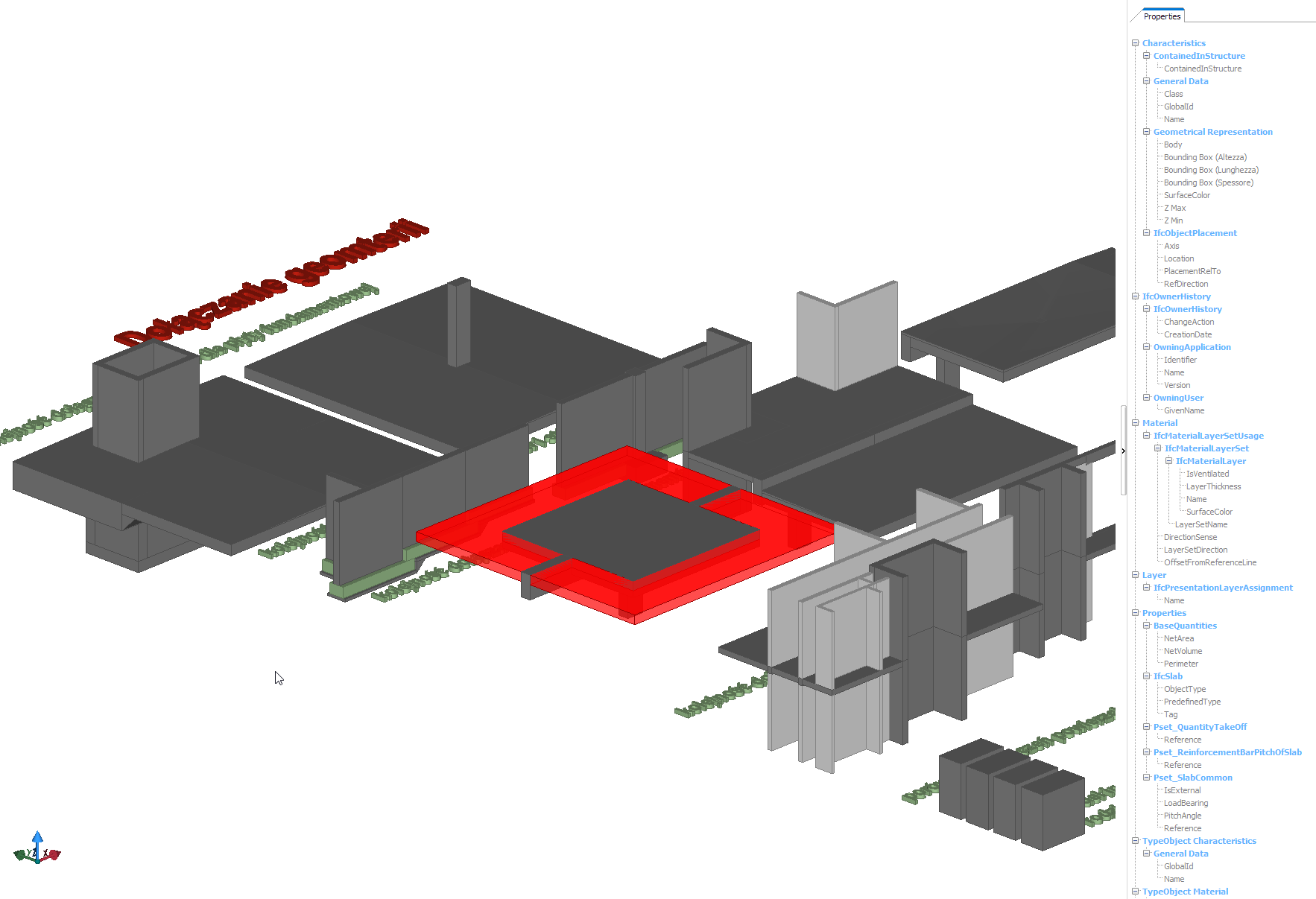 BOQ standardization — base quantities and element property sets in an IFC model
